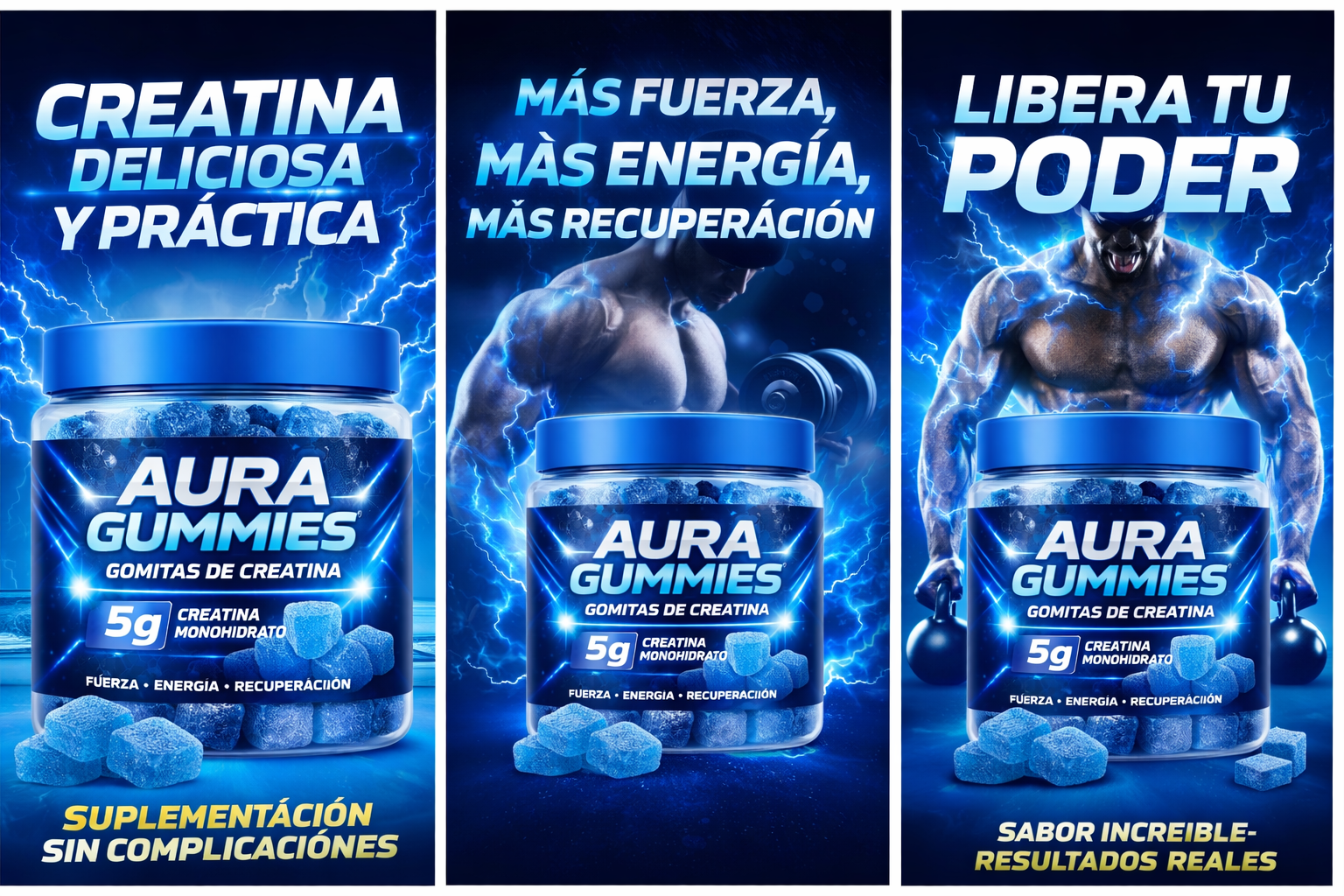 Aura Gummies® - Gomitas de Creatina