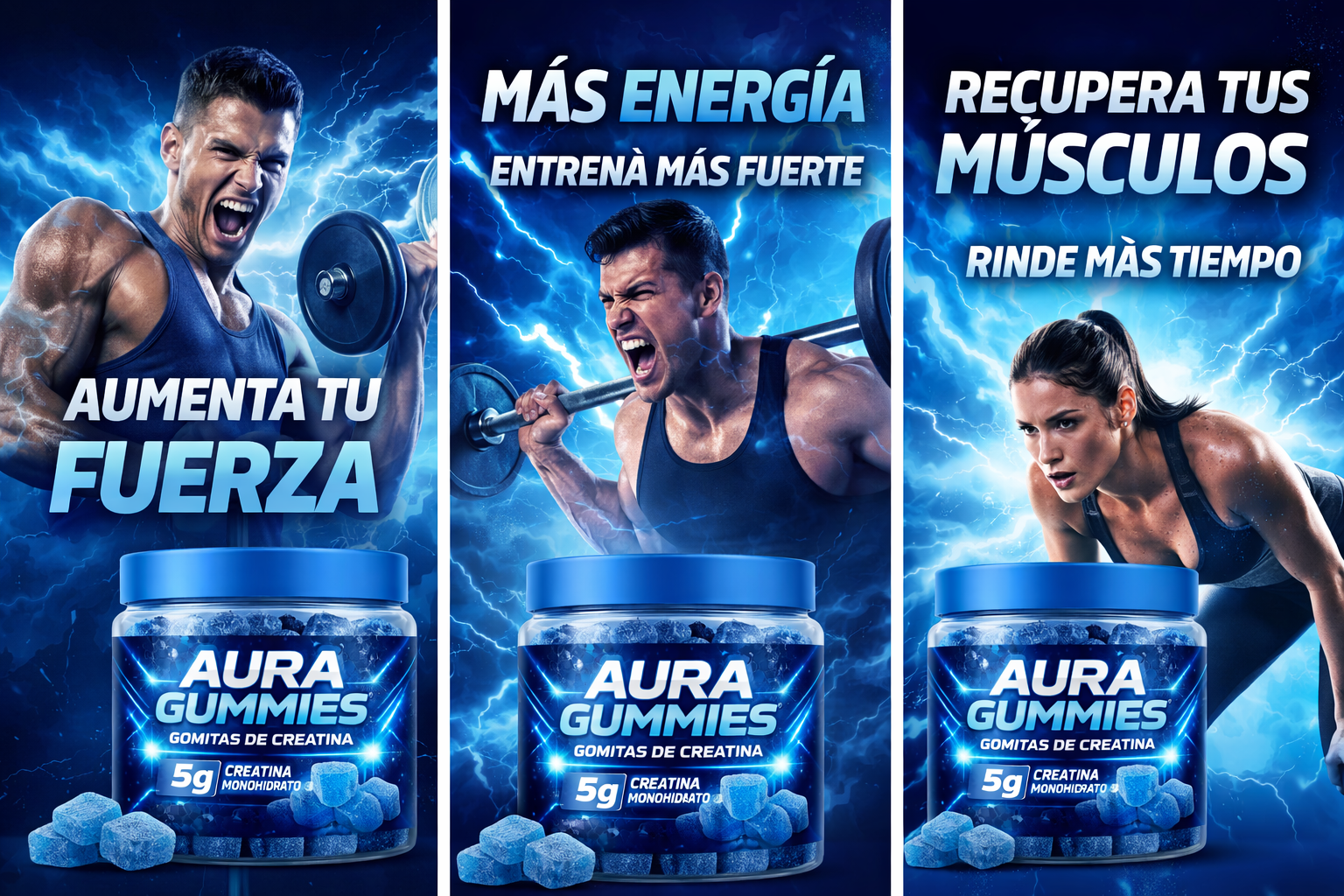 Aura Gummies® - Gomitas de Creatina